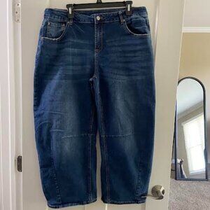 Barrel Jeans Dark Wash size 18 (similar to Free People)
